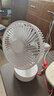 Hulker 大扇面桌面小风扇USB可充电台式办公室学生宿舍床头大风力便携电风扇 升级七叶羽静音风扇 【摇头款】1800电池/带定时功能 实拍图