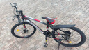 金武端自行车成人山地车公路赛车单车骑行变速超轻越野中学生初中青少年 顶配版-辐条轮-黑红色 24寸21速 实拍图