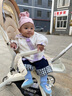 尼多熊宝宝围巾小月龄婴儿纯棉围脖防风保暖儿童男女孩秋冬款婴幼儿脖套 实拍图