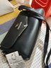袋鼠（KANGAROO）真皮女包包2025国庆时尚单肩包斜挎包小包百搭妈妈包潮女牛皮大包 010黑色-【牛皮】 实拍图