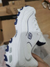 斯凯奇（Skechers）女鞋秋冬小白熊休闲鞋子厚底增高百搭运动软底老爹鞋99999863 白色/海军蓝色/WNV 35.5 实拍图