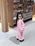 邻家米其女童套装秋冬装加绒加厚1-3-8岁小童宝宝儿童装冬季女孩4小孩衣服 XT8090-粉色 110 码/身高100-110cm（3-4岁） 实拍图