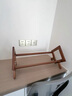 木马人桌面小型书架收纳置物架办公室桌上整理客厅餐桌台面多层摆放简约 【加厚加粗纯竹】原色52长 实拍图