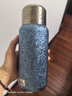 水宜生纯钛保温杯钛杯抗菌保鲜高档焖茶男款水杯茶水分离大容量水杯女士 冰川蓝480ml 实拍图