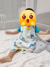 柯斯德尼（kidsneed）婴儿睡袋新生儿纯棉纱布无袖背心宝宝春秋护肚睡衣防踢被四层L码 实拍图