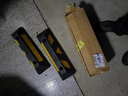 皇驰 停车位挡车器橡塑车库限位器车轮定位器HCDW56-橡塑 两个装 实拍图