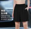 徽格儿（phigeer）高腰宽松运动短裤女专业训练健身五分裤夏季2026新款跑步休闲裤子 黑色五分裤 L 实拍图