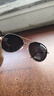 帕杰斯高清偏光太阳镜男女同款驾驶镜开车墨镜钓鱼防晒防紫外线变色眼镜 银框黑灰片 实拍图