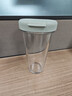 Glasslock玻璃杯进口大容量简约随手杯情侣男女水杯带盖透明吸管杯450ml 实拍图