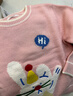 巴拉巴拉童装儿童毛衣男童针织衫女童毛衫秋装冬宝宝衣服卡通萌趣 梦幻粉60308 110 cm 实拍图