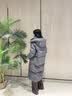 波司登（BOSIDENG）高充绒轻暖羽绒服女过膝长款90绒泡芙小富婆商场同款显瘦外套 格雷深灰8K04-升级色系 S 160/84A充绒量301g 体重约110-120斤（卡码拍小） 实拍图