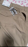 优衣库女装针织廓形长裤/弯刀镰刀裤子25秋冬新款483722 483722/32深米色 XL 实拍图