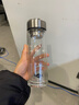 明霞双层纯钛玻璃杯男女士高档泡茶杯家用MX3597-ST320本色 实拍图