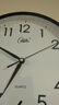 康巴丝（Compas）挂钟客厅 简约静音客厅石英钟表挂墙时钟 c2866 黑色 30.5cm直径 实拍图