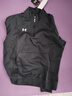 安德玛（UNDERARMOUR） Rival男子1/4拉链运动休闲卫衣1386016 黑色001 L 实拍图