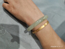 五花八门和田玉手镯女 浅青玉镯子天然高冰玉石手镯节日生日礼物附证书 浅色 57-59圈口 实拍图