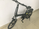 凤凰（Phoenix）电动车锂电池助力车折叠代驾车长续航男女士成人电动自行车电瓶车 20寸风雅/一体轮/6速/黑色 10AH电动续航30公里 实拍图
