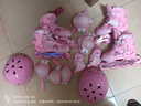 迪士尼（Disney）草莓熊轮滑鞋儿童溜冰鞋女童旱冰鞋专业直排轮可调送礼物 实拍图
