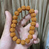 戚小米双龙纹爆肉小金刚手串男士文玩佛珠文玩核桃原籽盘玩手链女雕刻 静悟手串 实拍图