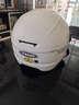 野马（YEMA）3C认证359S电动摩托车头盔男女夏天防晒轻便式半盔电瓶车安全帽 夏季 均码 米白色+咖色短镜 实拍图