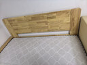 沃尔福 【现货闪发】床 橡胶木实木床简约单人床卧室家具北欧主卧双人床 原木色+5cm椰棕床垫 1500mm*2000mm 实拍图