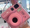 富士instax miniSE 一次成像拍立得相机 旅行 智能 拍照 礼物 粉色 套餐2：官配内容+白边20张+SE硅胶套 实拍图