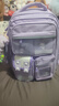 靓宝宝小学生女孩书包三到六儿童大容量一年级二减负护脊女生轻便双肩包 小号紫色(适合1-2年级) 实拍图