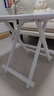 折叠桌餐桌家用小户型吃饭桌简易租房出租屋正方形小方桌子便携式 白色+白架【60*60*55cm】 实拍图