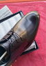 金利来（Goldlion）男鞋商务正装鞋秋冬柔软宴会婚鞋舒适德比皮鞋50274043201A黑41 实拍图