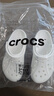 卡骆驰（CROCS）洞洞鞋贝雅卡骆班轻便耐磨一脚蹬休闲鞋|205089 白/深蓝-126 37 /38(230mm) 实拍图
