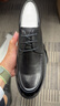 奥康（Aokang）系带舒适大底纯色商务正装透气男士皮鞋 黑41码 实拍图