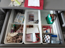 凤全可伸缩抽屉收纳盒化妆品梳妆内置分隔盒厨房橱柜分格分类整理办公 宽款3个装 实拍图