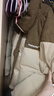 鸭鸭（YAYA）羽绒服男女同款2025冬季最新款灯芯绒撞色保暖情侣面包服外套 咖色撞卡其 M (170/88A) 实拍图