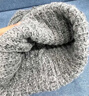 回力（Warrior）针织帽子男冬季大头围户外休闲毛线帽女大头粗线显脸小保暖堆堆帽 针织灰【秋冬热卖款】 高弹力【55-62CM】 实拍图