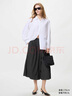 优衣库女装花式衬衫/长袖衬衣易打理垂坠479071 09 黑色 2XL 实拍图