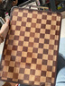 好管家棋盘格相思木菜板抗菌防霉家用不锈钢双面案板实木砧板45*32*2.6 实拍图