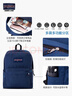 JANSPORT杰斯伯书包轻便双肩包男女旅行包简约背包电脑包学生校园 4QUE003海军蓝/藏青色-侧袋+隔层 实拍图