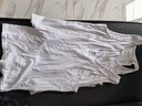 雅鹿3件装男士背心男100%纯棉夏季运动健身宽肩打底吸汗无袖汗衫坎肩 【白白白】纯棉背心3件 XL 【建议100-120斤】 实拍图