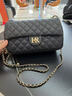 HR赫莲娜女包时尚斜挎包小香风经典百搭菱格链条包单肩包包生日礼物 黑色【大号】 实拍图