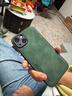 热火 适用苹果13手机壳 iPhone13保护套 升级肤感羊巴皮磨砂镜头全包男款女硅胶个性简约潮-暗夜绿 实拍图