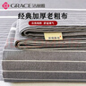 洁丽雅 A类抗菌条纹吸汗老粗布床单单件四季床上用品 雅致灰230cmx240cm 实拍图