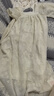 革曼孕妇装夏装宽松大码上衣遮肚子夏季裙子泡泡袖孕妇连衣裙夏天裙子 米白色 M(建议90-120斤) 实拍图