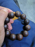 月印百川 老料金丝檀佛珠手串高密度檀香木珠手链约18mm 实拍图