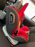 Heekin德国 儿童安全座椅汽车用0-4-12岁婴儿宝宝360度旋转ISOFIX硬接口 尊享红(遮阳棚+上拉带+侧保护) 实拍图