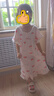 顶瓜瓜女童睡裙短袖纯棉儿童睡衣夏季薄款女孩睡裙中大童宝宝 粉色 140  实拍图