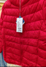 鸭鸭（YAYA）佟丽娅同款秋冬轻薄羽绒服女冬装短款鸭绒轻型薄款女士保暖外套K 中国红色 3XL (180) 实拍图