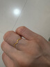 周六福5G工艺波纹戒黄金戒指女生日礼物计价AW015681 16号 约0.7g 实拍图