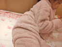 红豆居家睡衣女秋冬季法兰绒女士家居服拉链款套装可外穿 女-浅玫粉165 实拍图