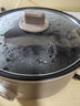 润佰森电煮锅宿舍小电锅多功能蒸煮煎炒一体电热锅家用电炒菜锅一锅多用学生寝室煮面插电火锅2024新款 深棕色24cm【配蒸笼】（适用2-3人） 大口径丨蒸煮炖涮丨多用途锅 实拍图