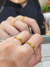 周大福碎金金黄金戒指(工费220)12号约2.15g EOF1216生日礼物 实拍图
